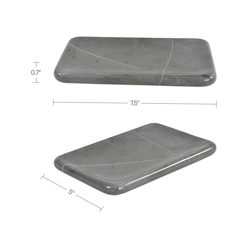 Petra - Marble Catchall - Gray