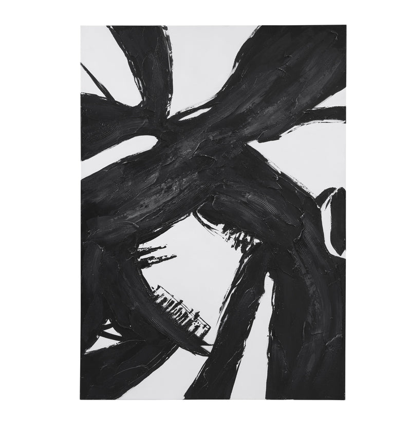 Franz Canvas Art - White / Black