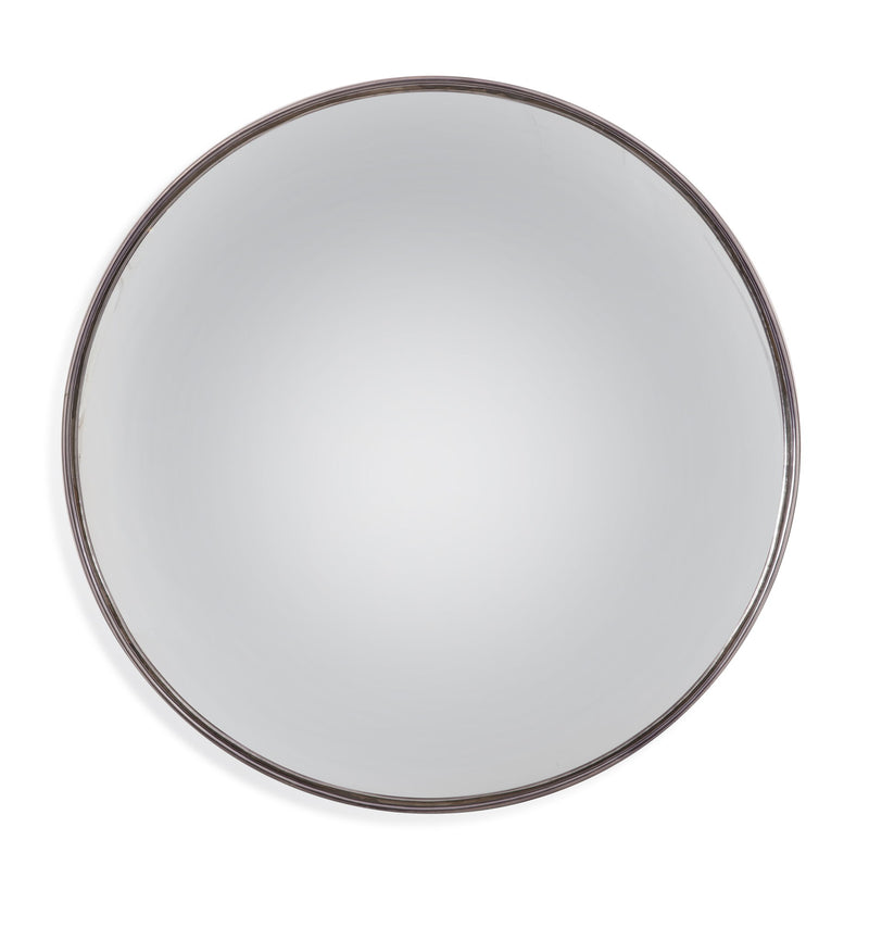 Silver - Convex Wall Mirror - Black