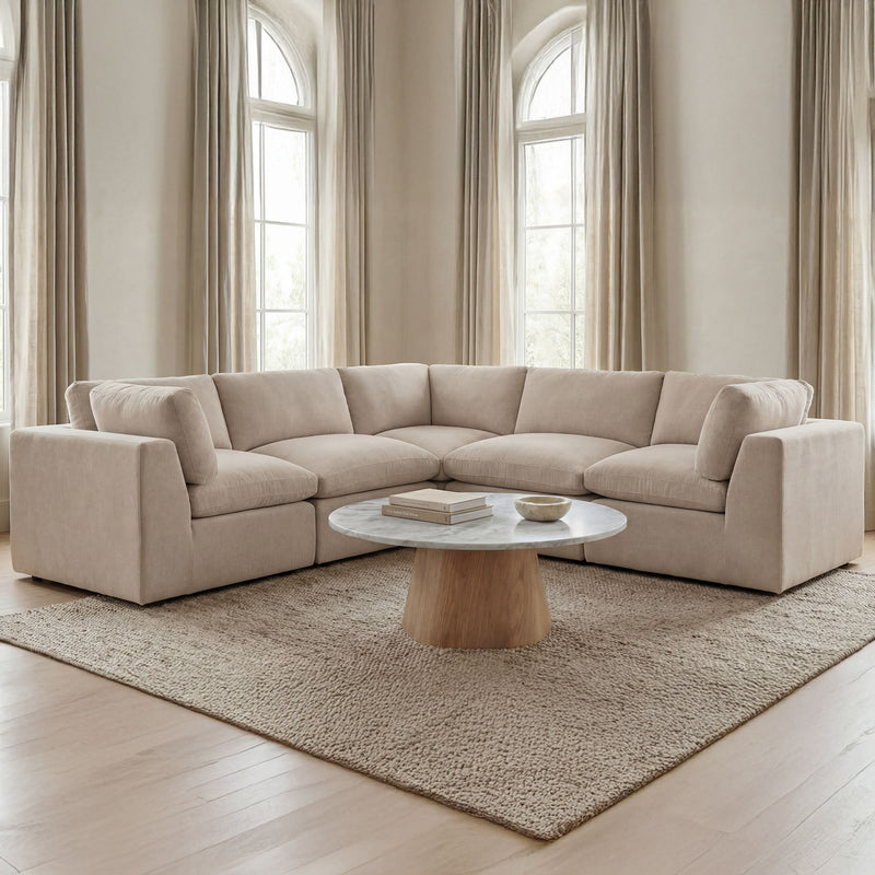 Cates - Corner Chair - Pebble