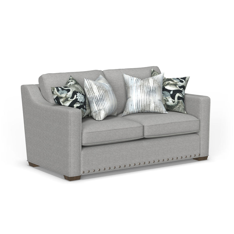 Milo - Fabric Loveseat With Nailhead Trim
