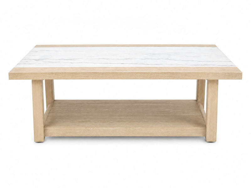 Trifecta - Coffee Table - Driftwood Cerused Oak
