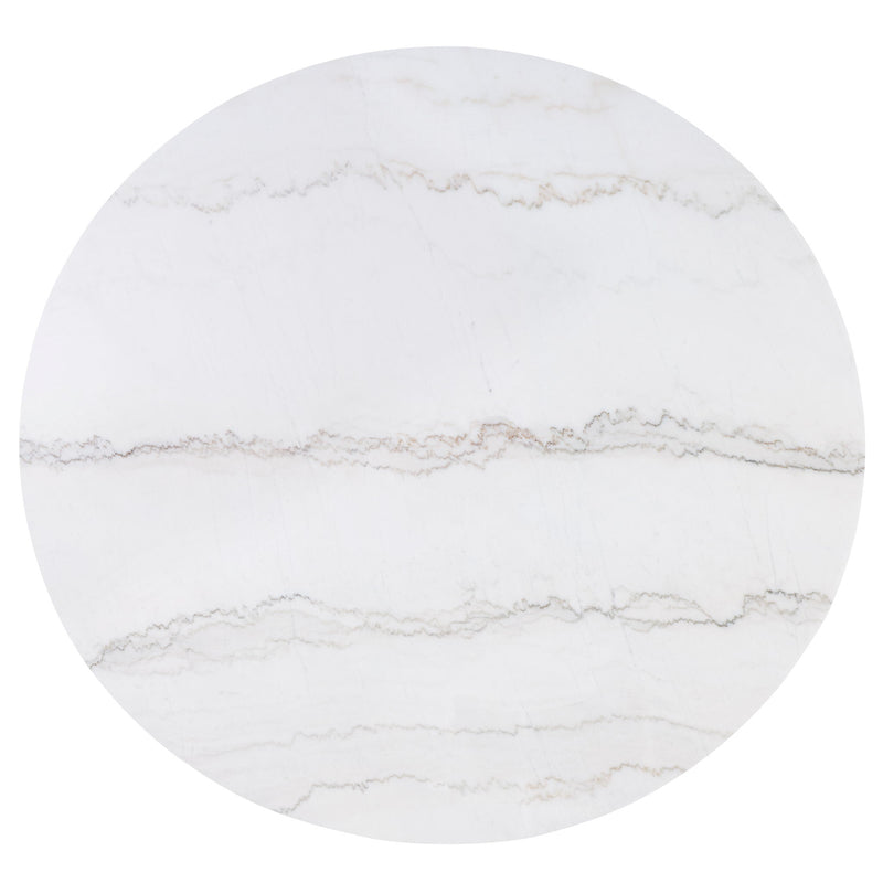 Varley - 5 Piece Round Dining Room Set - White / Gray