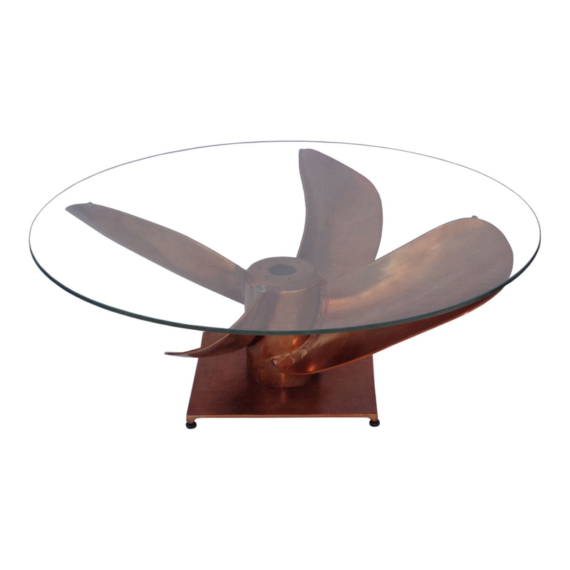 Archimedes - Aluminum Coffee Table - Brown