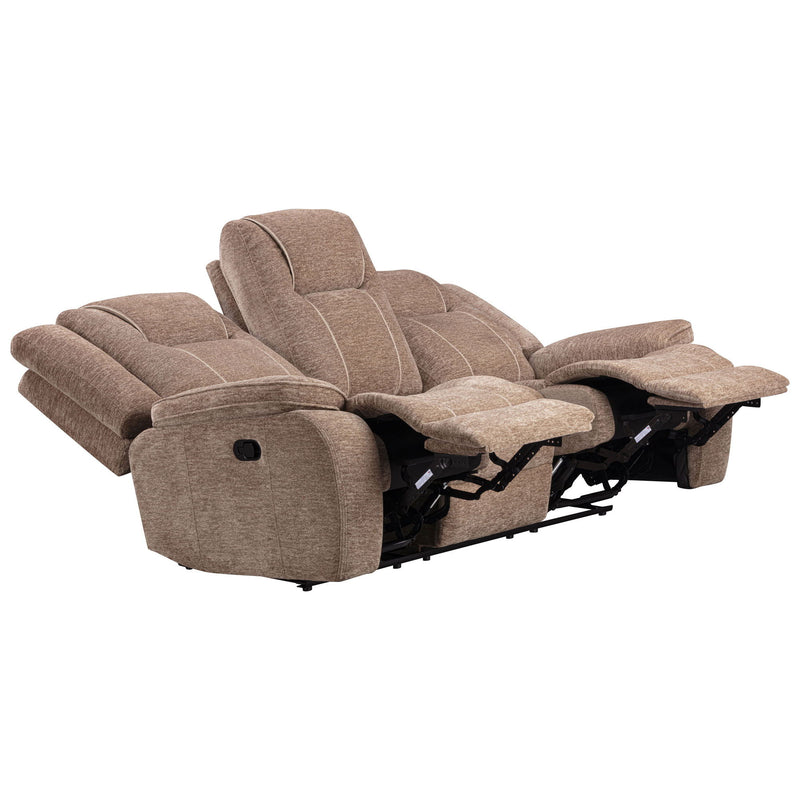 Bruno - Manual Sofa - Plush Tobacco