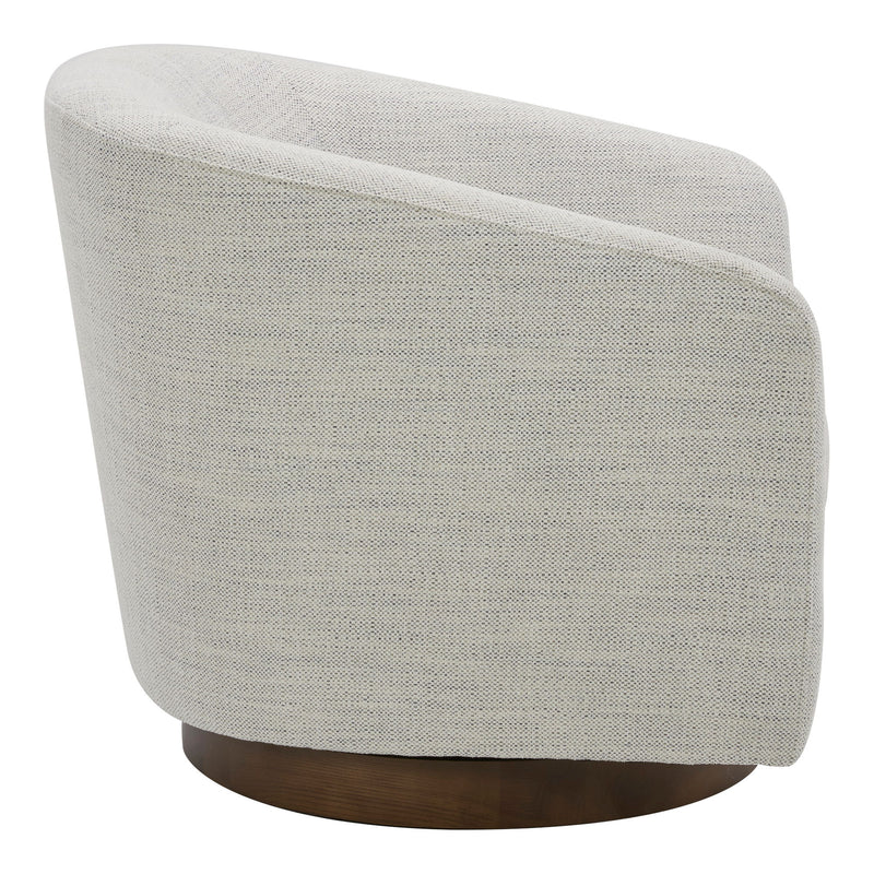 Oscy - Swivel Chair - Splashed White