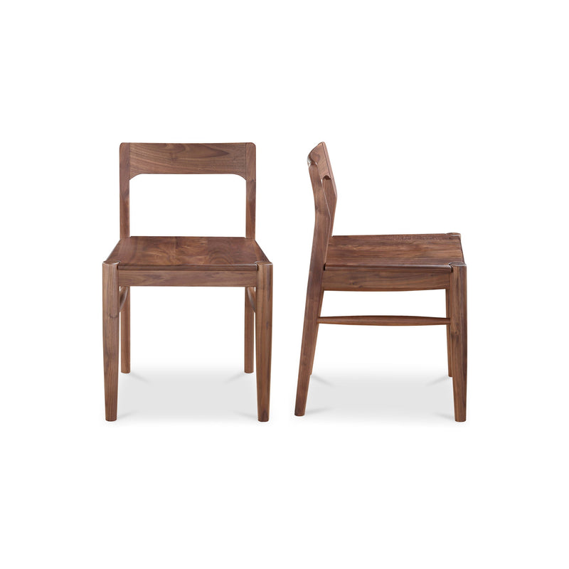 Owing - Dining Chair Chair (Set of 2) - Walnut Brown