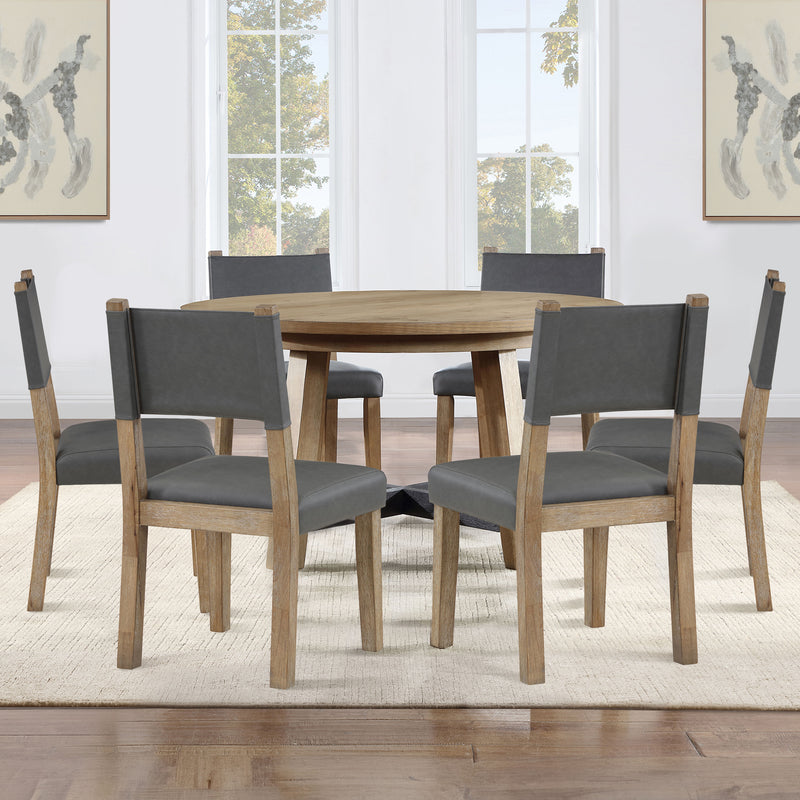 Aubrey - 7 Piece Round Dining Set