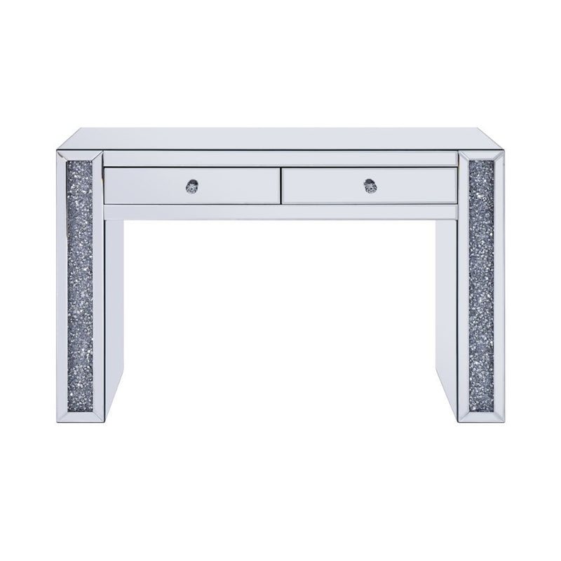 Noralie - Vanity Desk - Faux Diamonds & Mirrored