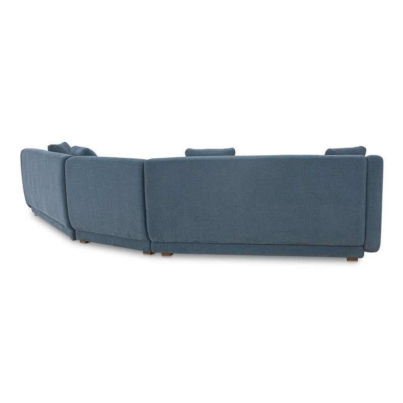 Fraser - 3 Piece Modular Sectional With Slipper - Deep Blue