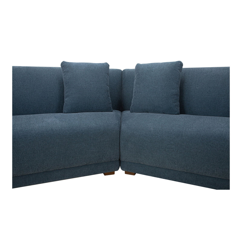 Fraser - 3 Piece Modular Sectional With Slipper - Deep Blue