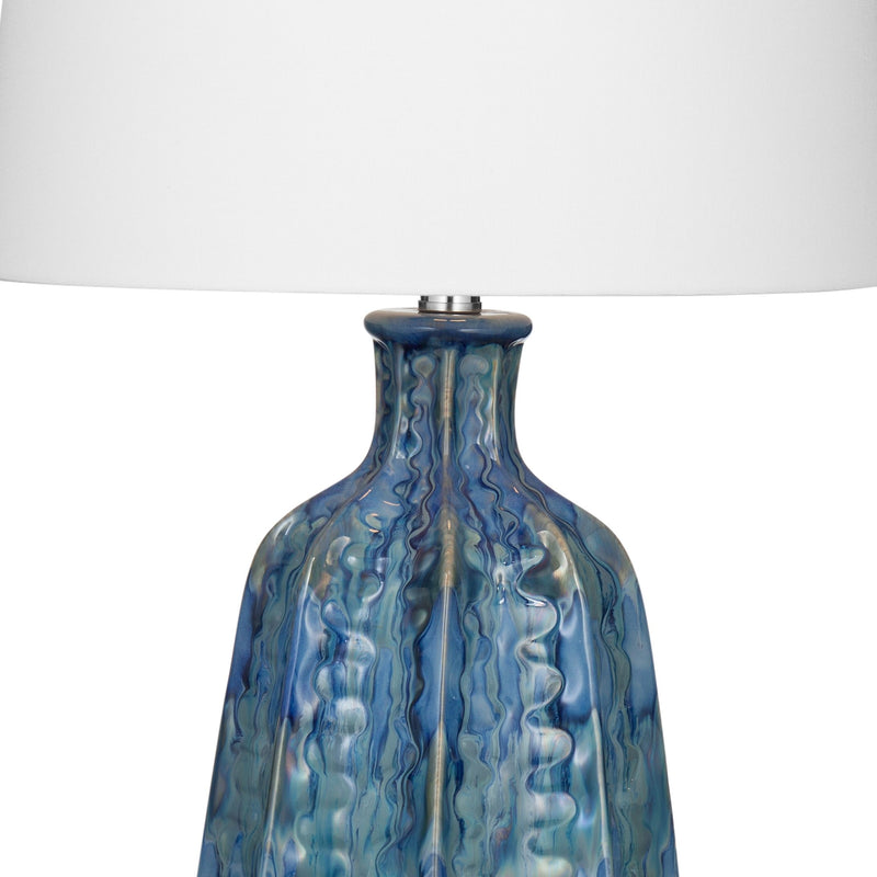 Tee - Table Lamp - Blue / White