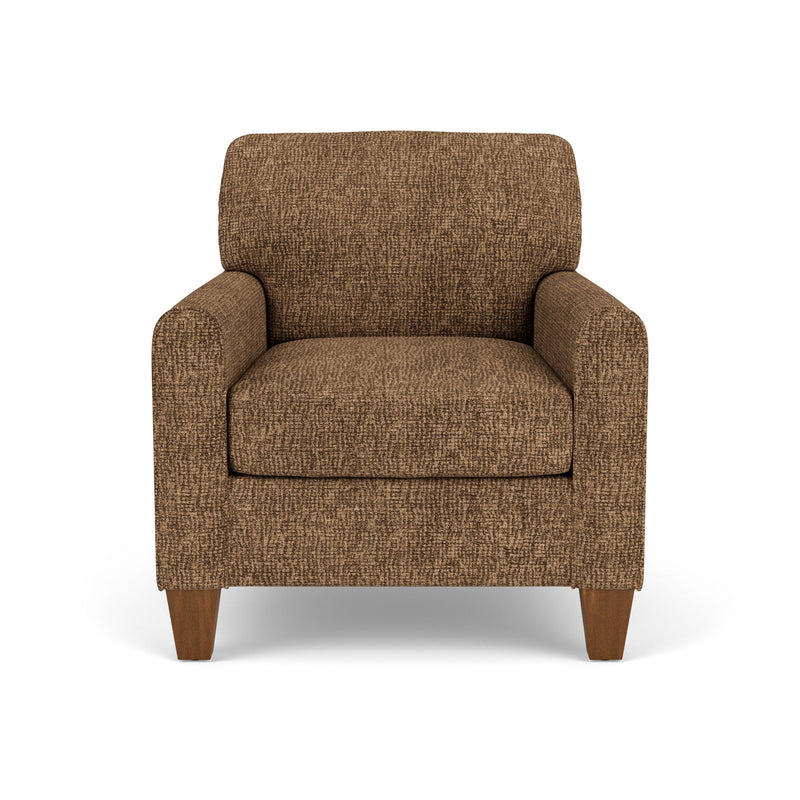 Moxy - Fabric Chair, Rounded Mailbox Arms
