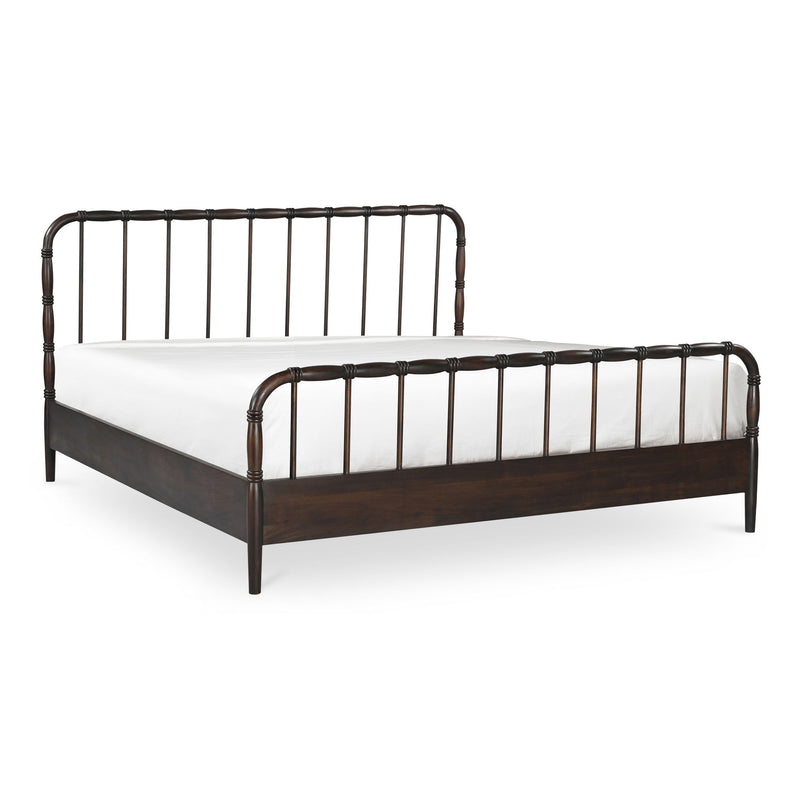 Vivian - Queen Bed - Dark Brown