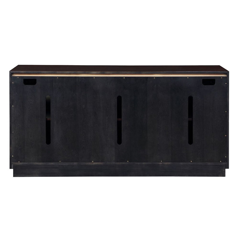 Geranio - Console Cabinet - Metallic Silver & Walnut