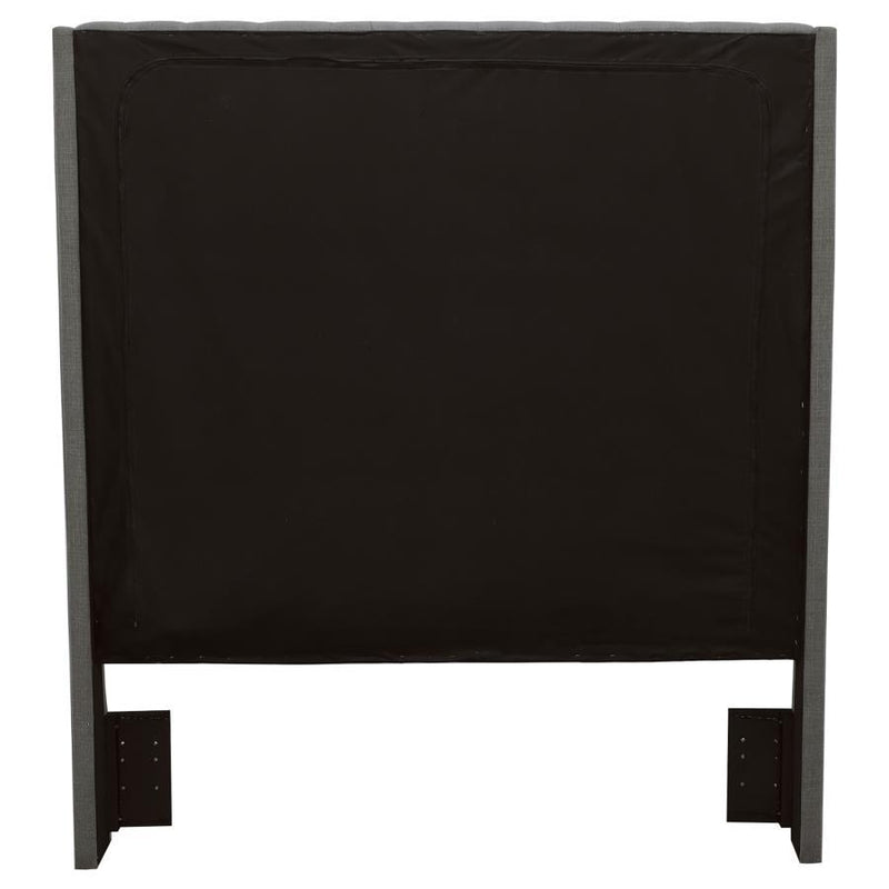 Camille - Upholstered Eastern King Panel Headboard - Gray