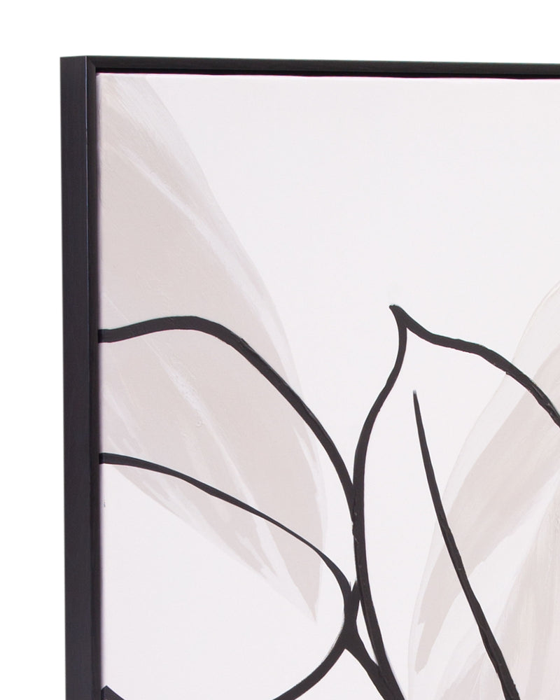 Harmony I Canvas Art - White / Black