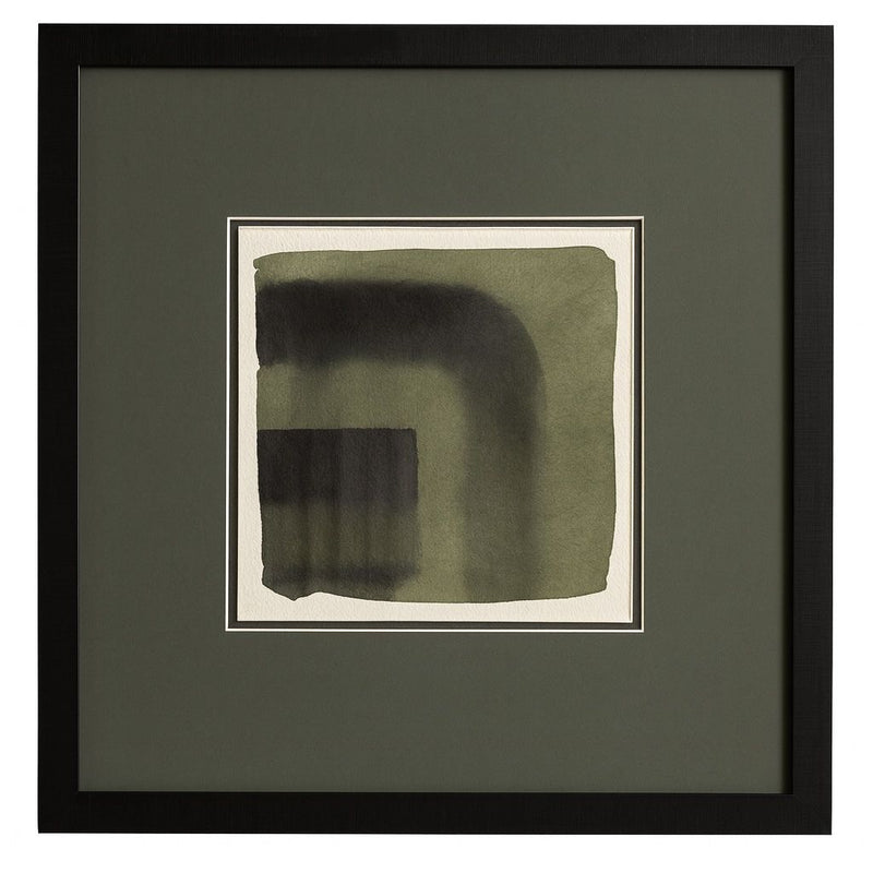 Marsh And Sod III Framed Print - Green / White / Black