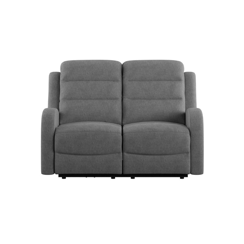 Harvey - Power Loveseat With 2 Power Headrest - Mottled Gray