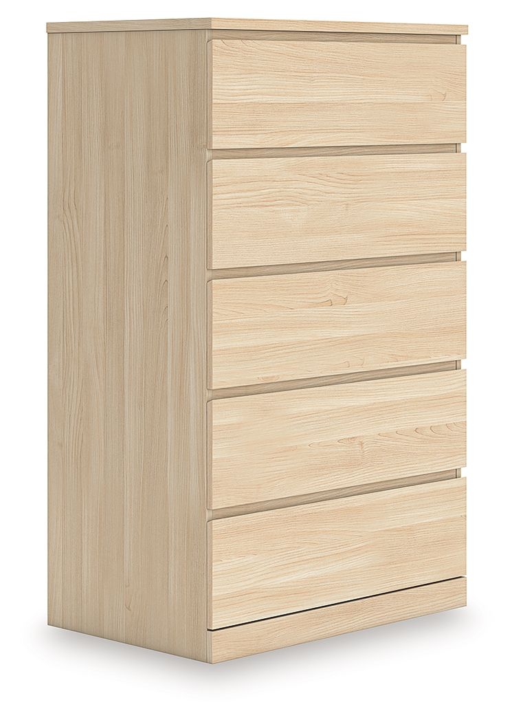 Onita - Five Drawer Chest - Natural
