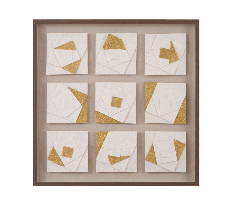 Framework Wall Art - Light Brown / Gold