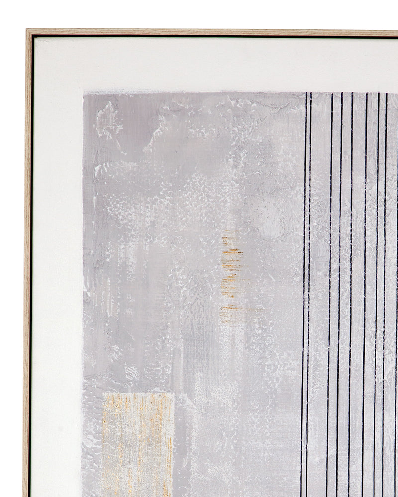 Razi Framed Canvas (Set of 3) - Gray