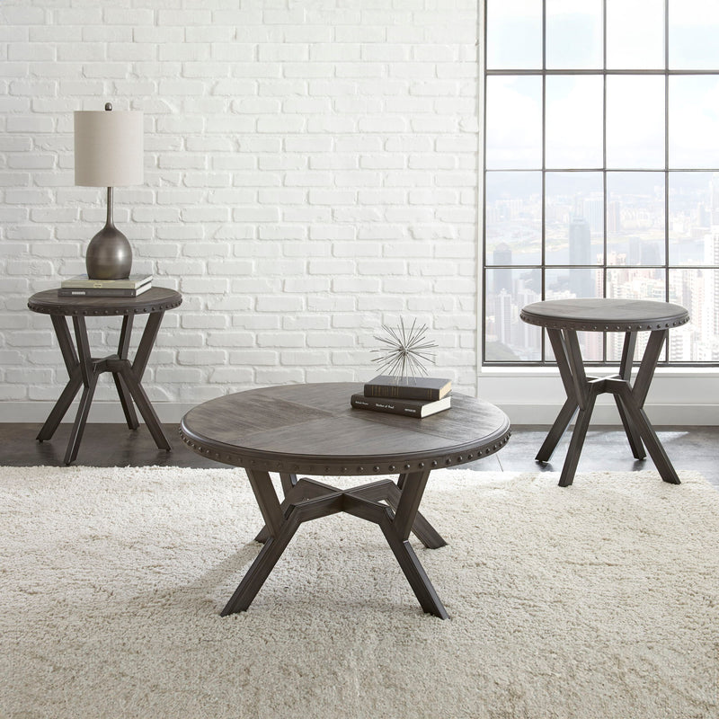 Alamo - 3 Piece Table Set - Gray