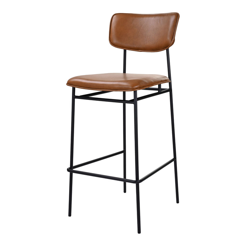 Sailor - Leather Bar Stool - Dark Brown