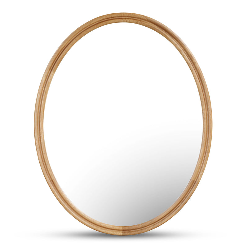 Alcott - Accent Oval Mirror - Light Brown