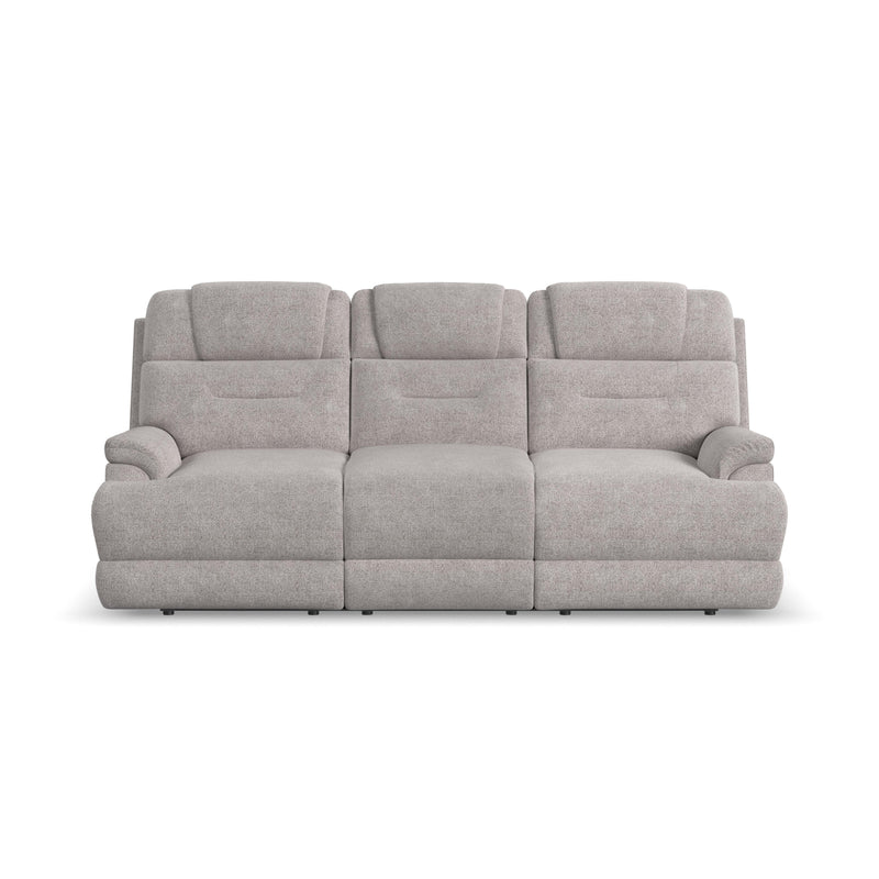 Zofa - Power Sleep Sofa With Power Headrests & Lumbar - Dove