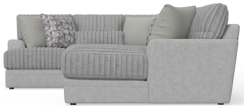Titan - Sectional With Comfort Coil Seating And Accent Pillows Included