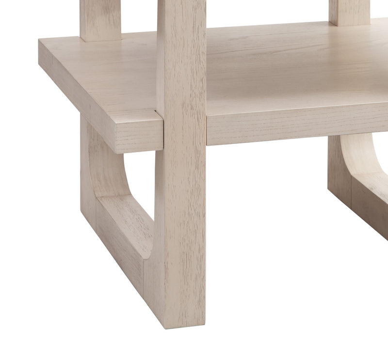 Newport - Rectangle End Table - White