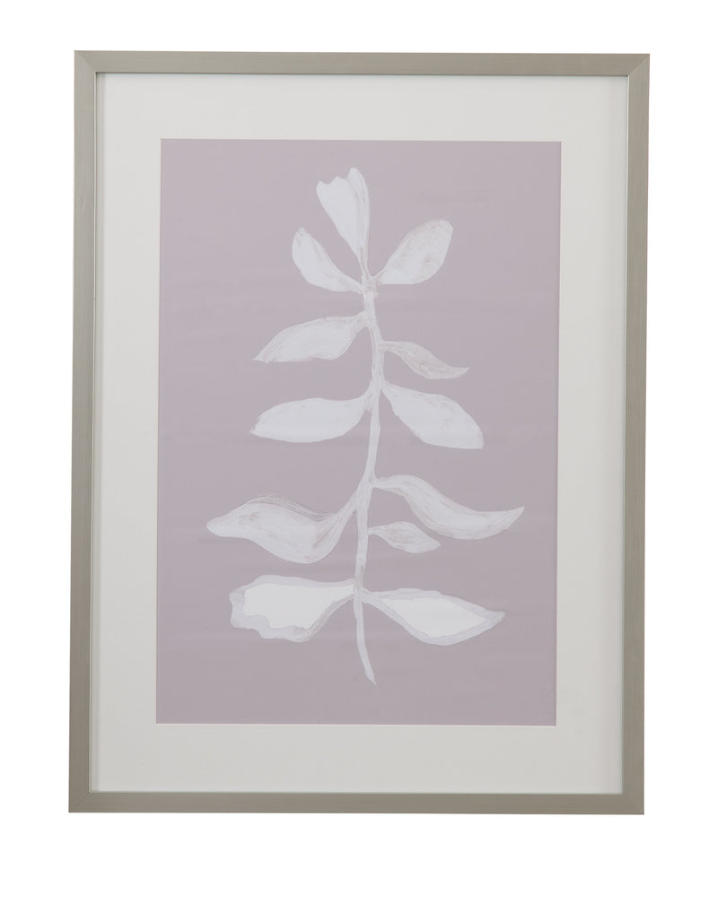 Fresh Leaves I Framed Print - Gray