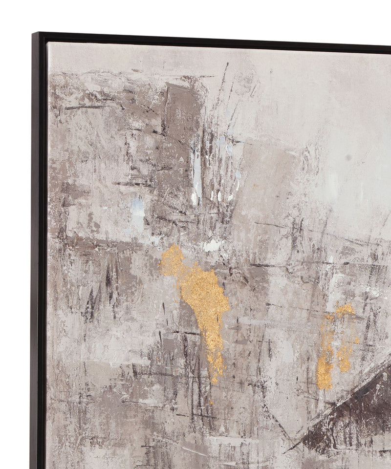 About Town Framed Canvas - Gray