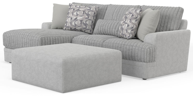 Titan - Sectional With Comfort Coil Seating, Cocktail Ottoman And Accent Pillows Included