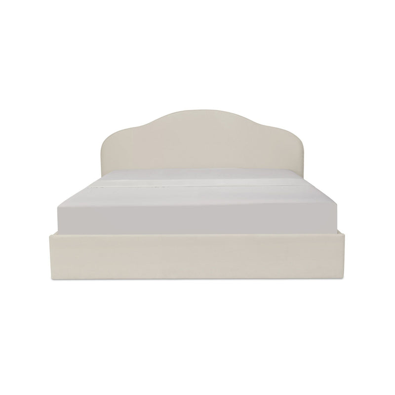 Maggie - King Storage Bed - Cream