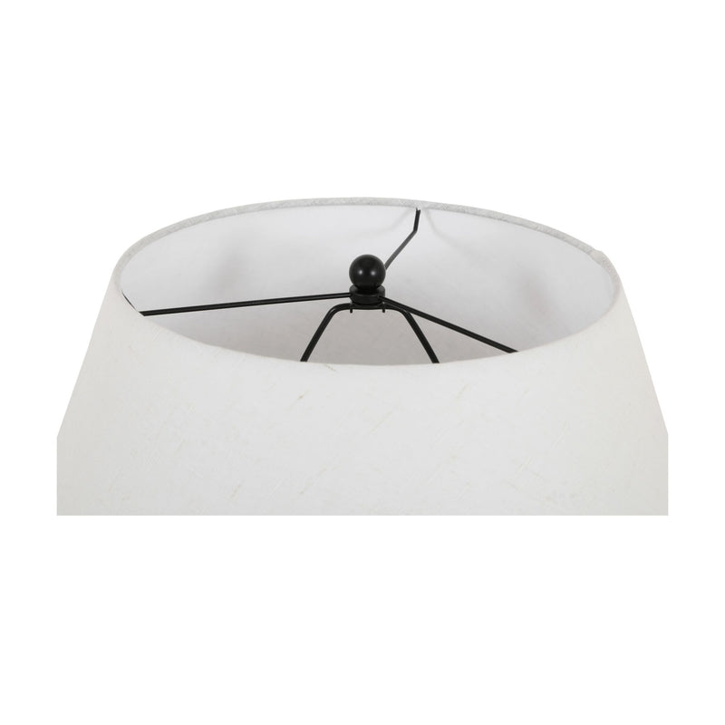 Olia - Table Lamp - Dark Brown / White