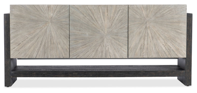 Melange - Ground Perspective Credenza - Pearl Silver