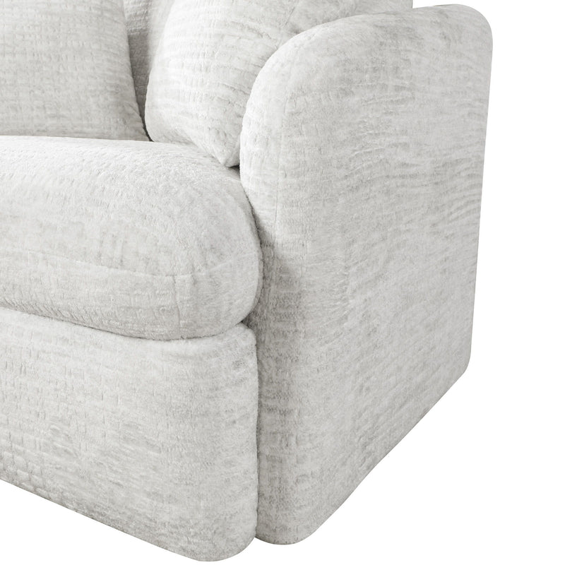 Ritchie - Swivel Chair with 2 Pillows - Arctic Hare
