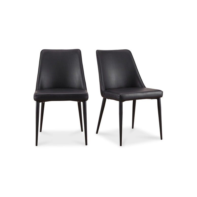 Lula - Vegan Leather Dining Chair (Set of 2) - Black