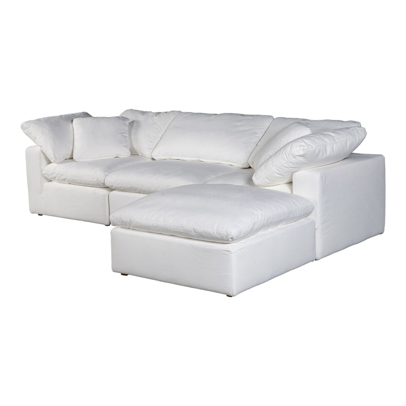Terra - Livesmart Fabric Condo Lounge Modular Sectional - Cream