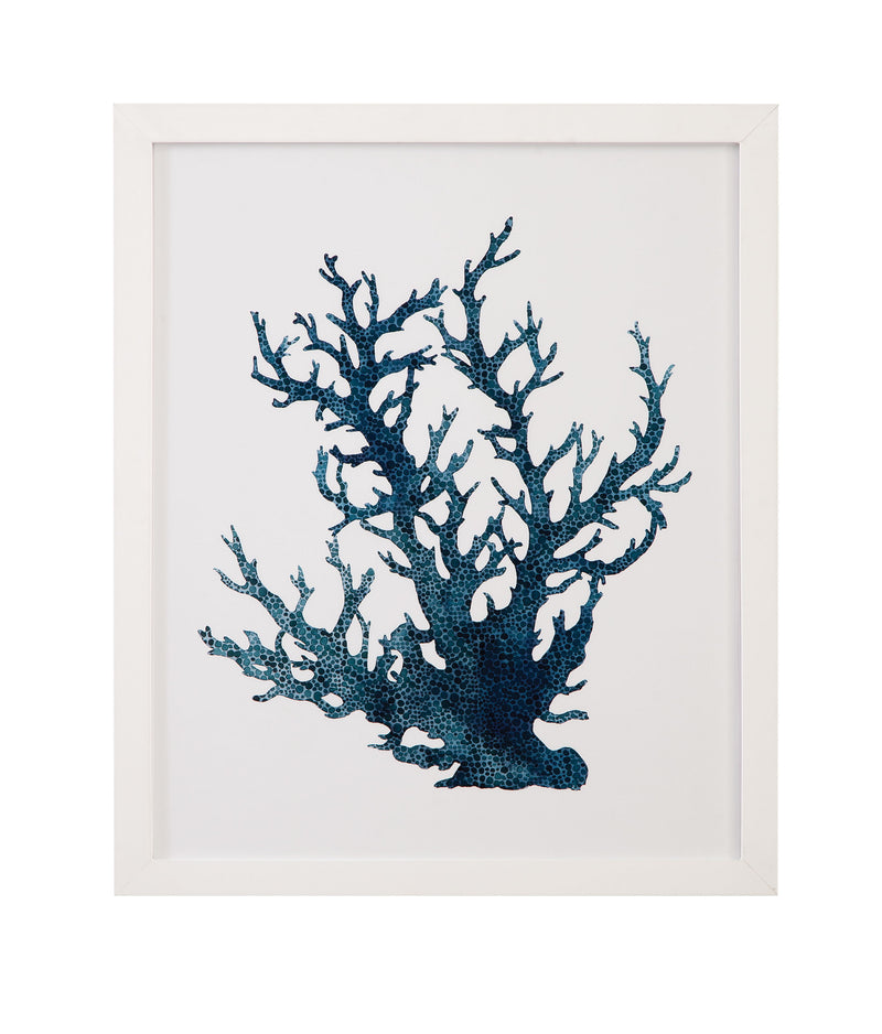 Coral Souvenirs IV Framed Print - Blue