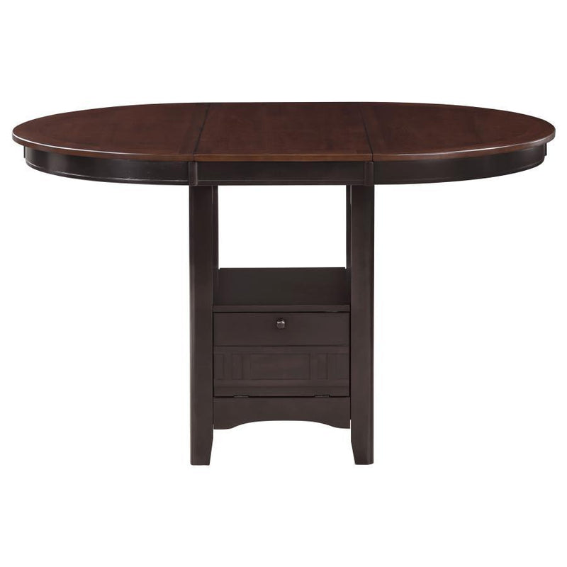 Lavon - Oval Extension Counter Dining Table - Light Chestnut