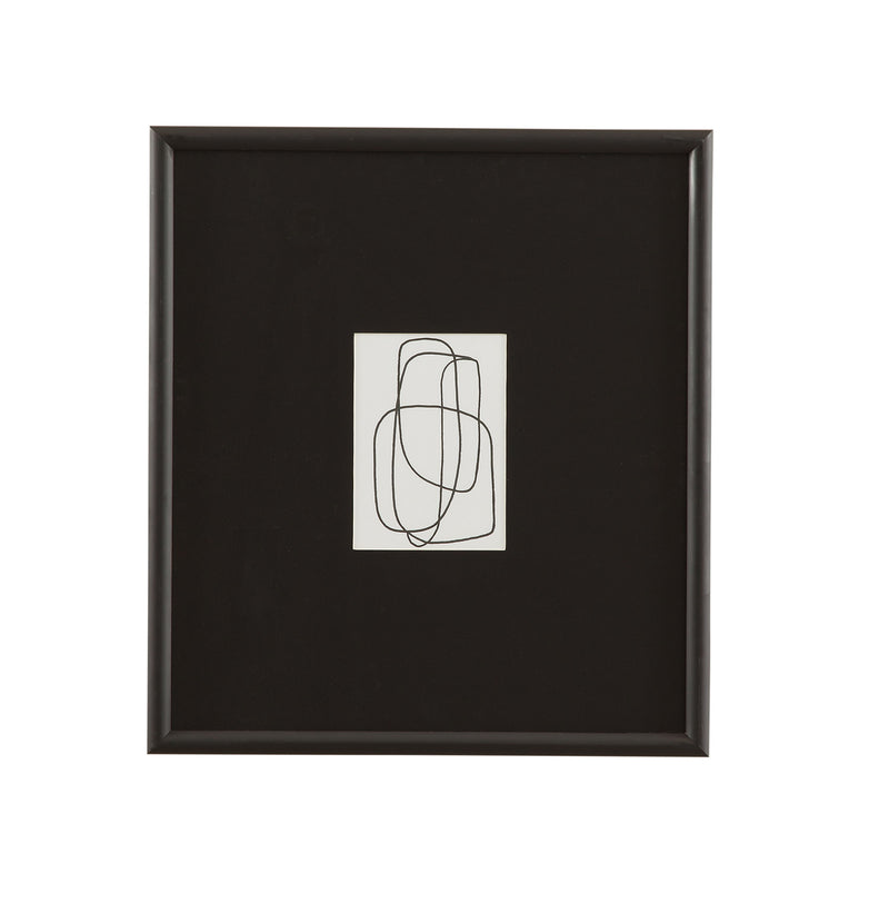 Form Study XI Framed Print - Black