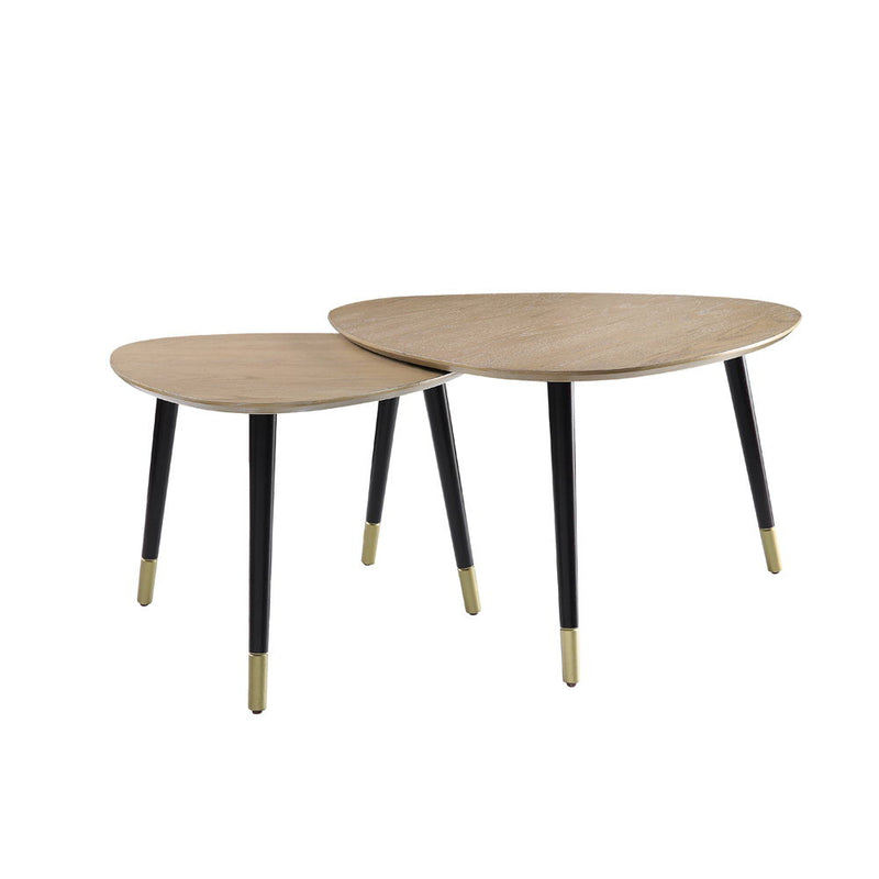 Allison - Nesting Table Set - Natural & Black