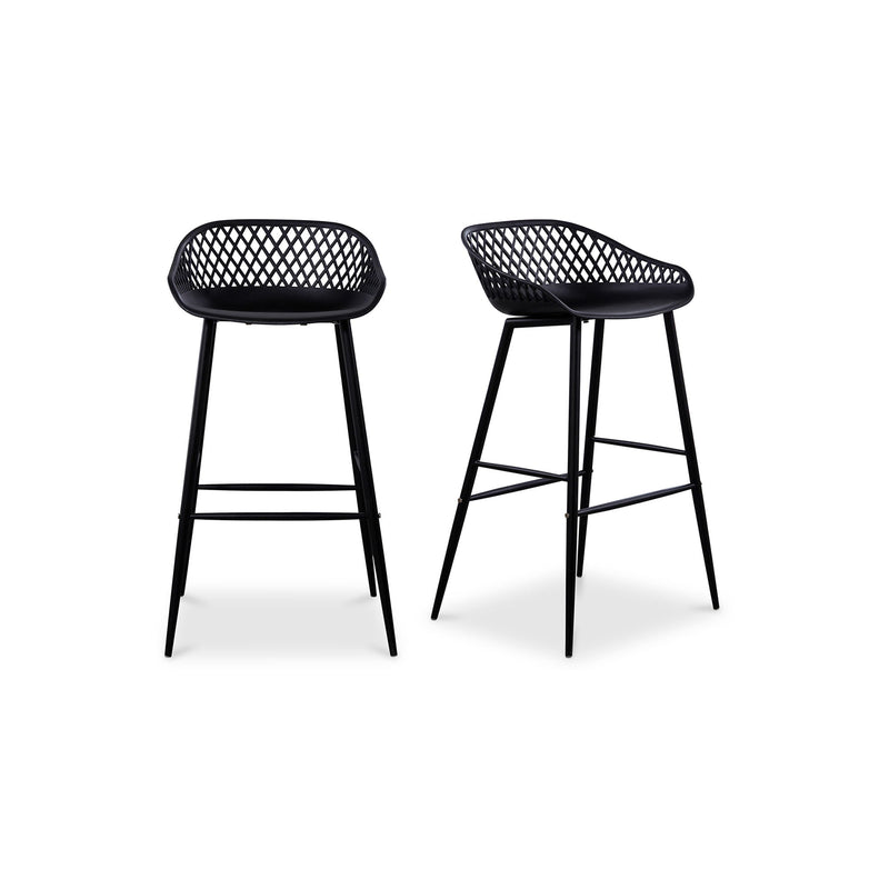 Piazza - Outdoor Barstool (Set of 2) - Black