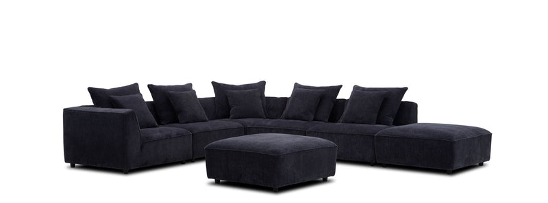 Recess - Ottoman With Casters - Reptile Blue