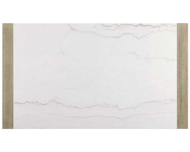 Hazel - Genuine Marble Dining Table - Wired White