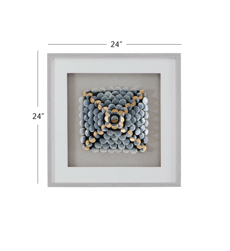 Roselle Canvas Art - Pearl Silver