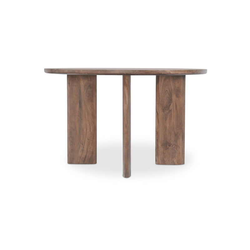 Lia - Round Dining Table - Dark Brown